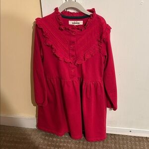 Mini Boden Pink Ruffle Dress